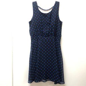 Cute navy w/ blue polka dots dress - Forever 21 - size M